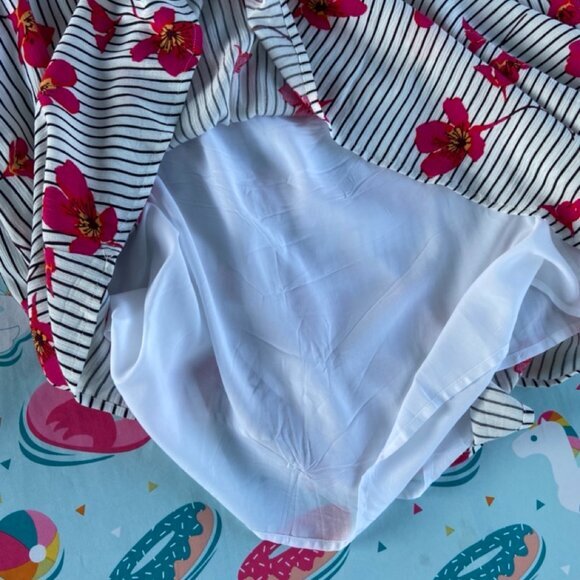 Tribal Femme Fully Lined Sleeveless Rayon Dress with Pink Flowers. NWOT - Picture 8 of 15